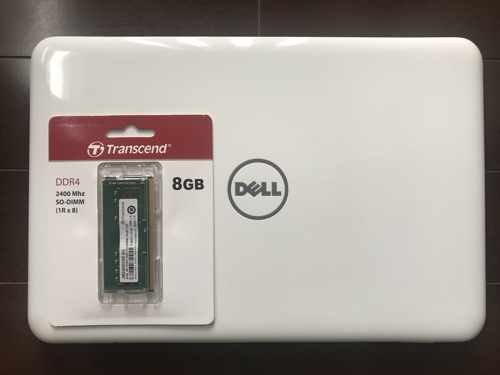 Inspiron 11 3000(3180)のメモリ増設方法(8GB)
