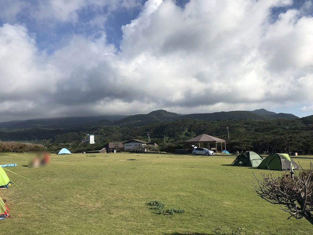 伊豆大島のトウシキキャンプ場